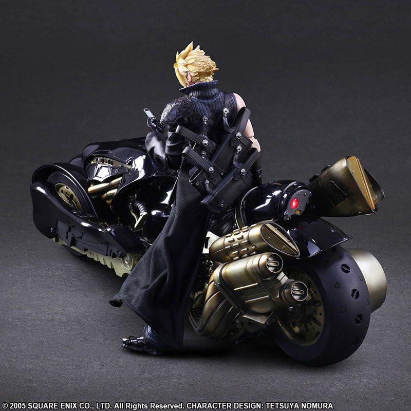 Play Arts Kai Final Fantasy VII Advent Children Cloud & Fenrir Bike Set (Re-Run) (Backorder)