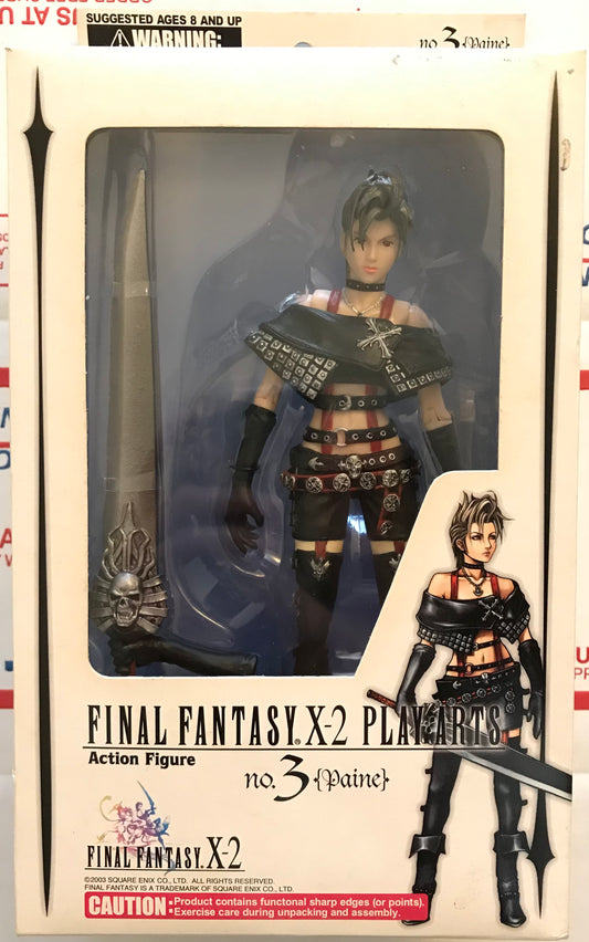 Play Arts Final Fantasy X-2 Paine Action Figure B Condition