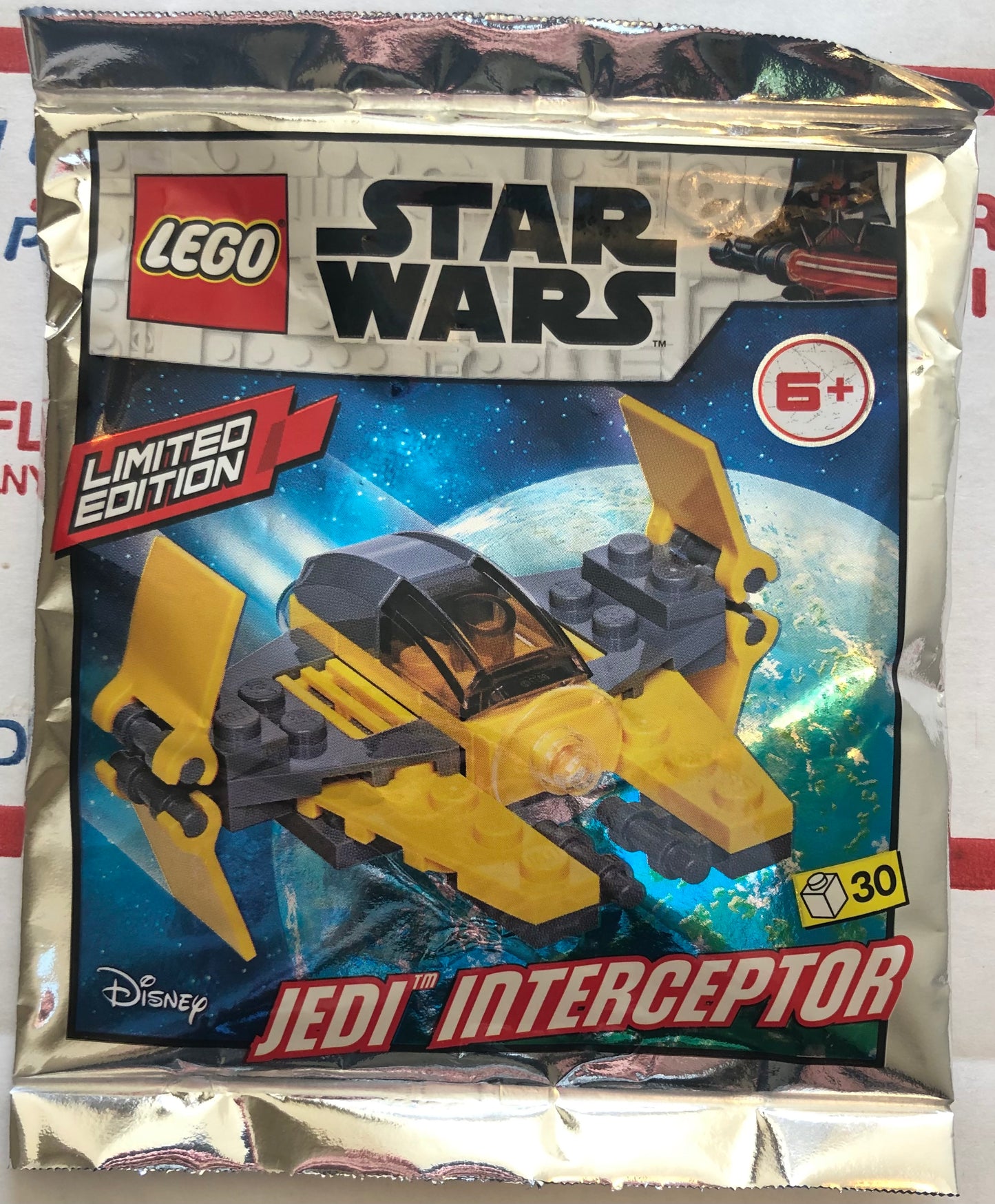 LEGO Star Wars Limited Edition Anakin’s Jedi Interceptor Foil Pack Bag Build Set 911952