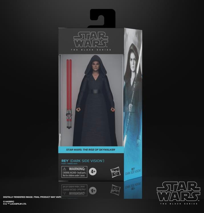 Star Wars The Black Series Rey (Dark Side Vision) 6-Inch Action Figure (B Condition)