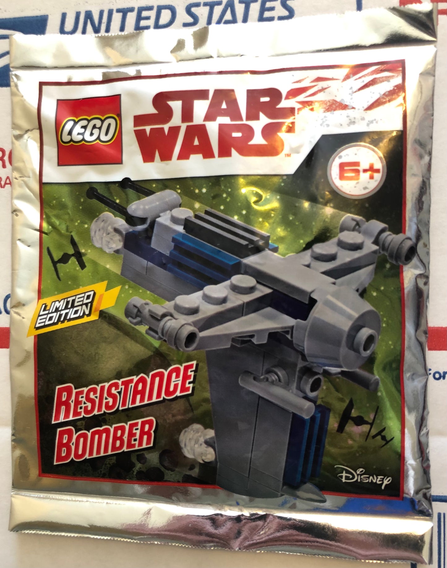 LEGO Star Wars Limited Edition Resistance Bomber Foil Pack Bag Build Set 911944