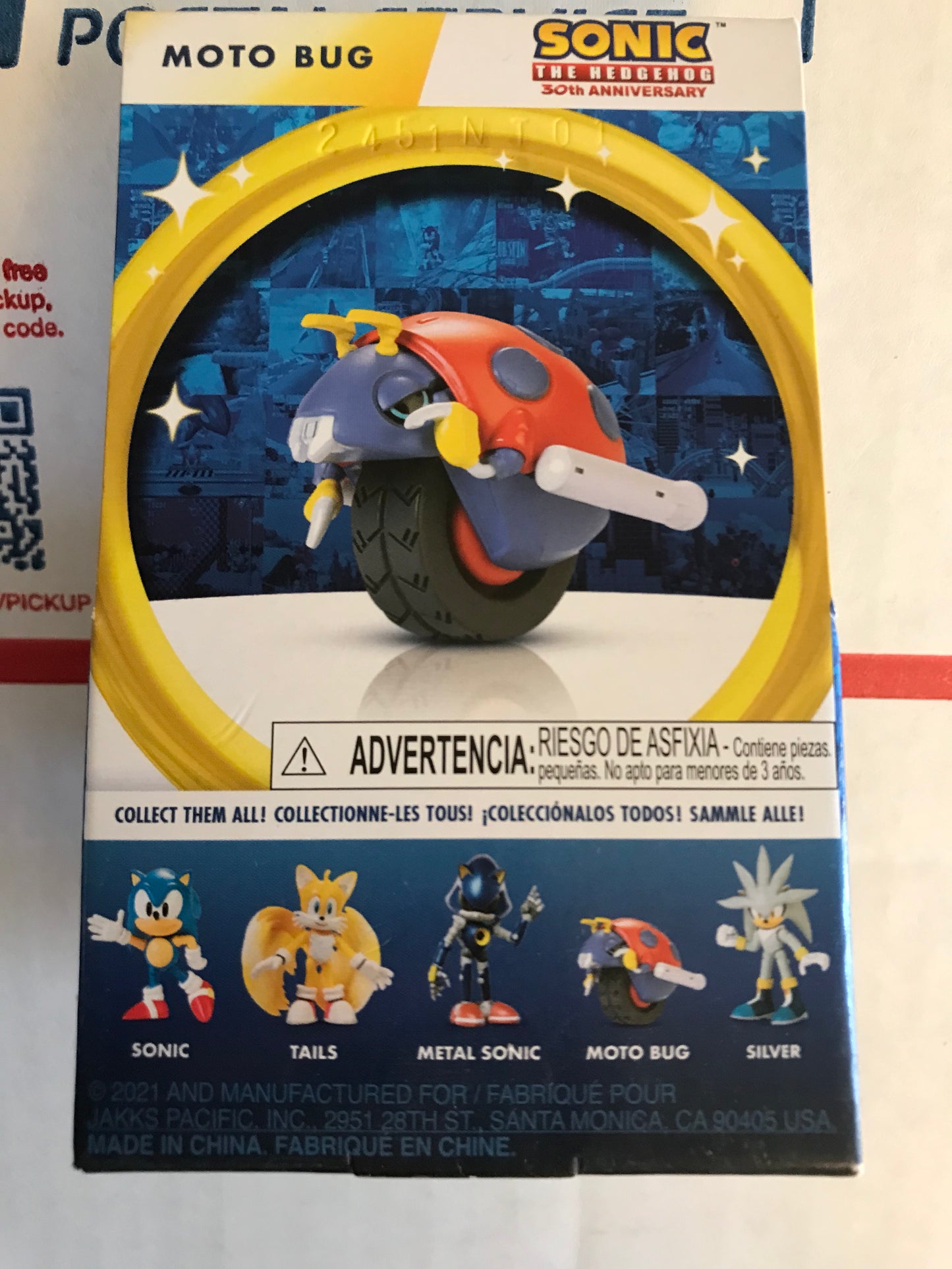 Jakks Sonic 2.5" Inch Moto Bug Articulated Figure Wave 2 Checklane