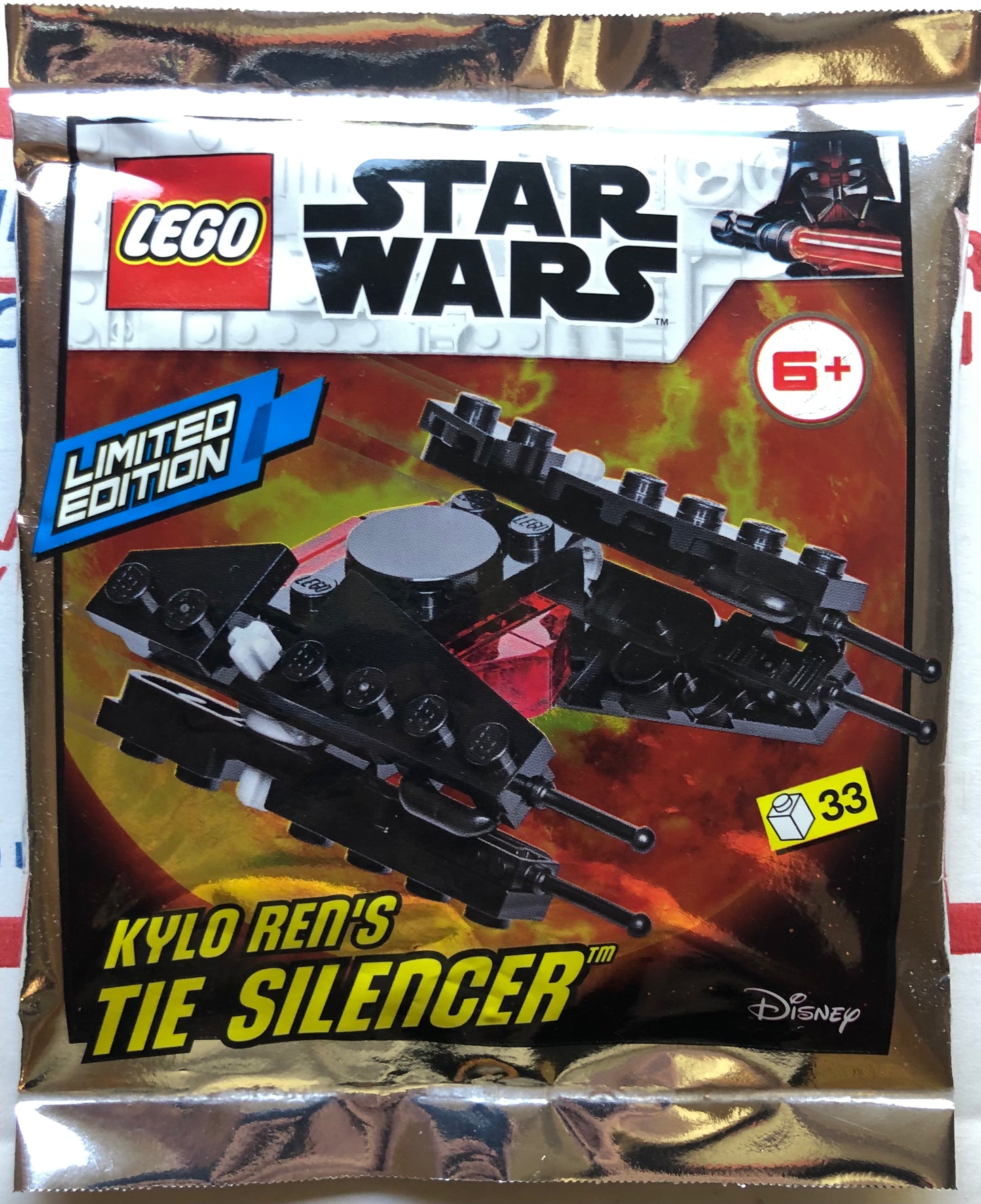 LEGO Star Wars Limited Edition Kylo Ren's TIE Silencer Foil Pack Bag Set 911954