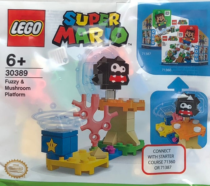 LEGO Super Mario Fuzzy & Mushroom Platform Expansion Set Polybag 30389