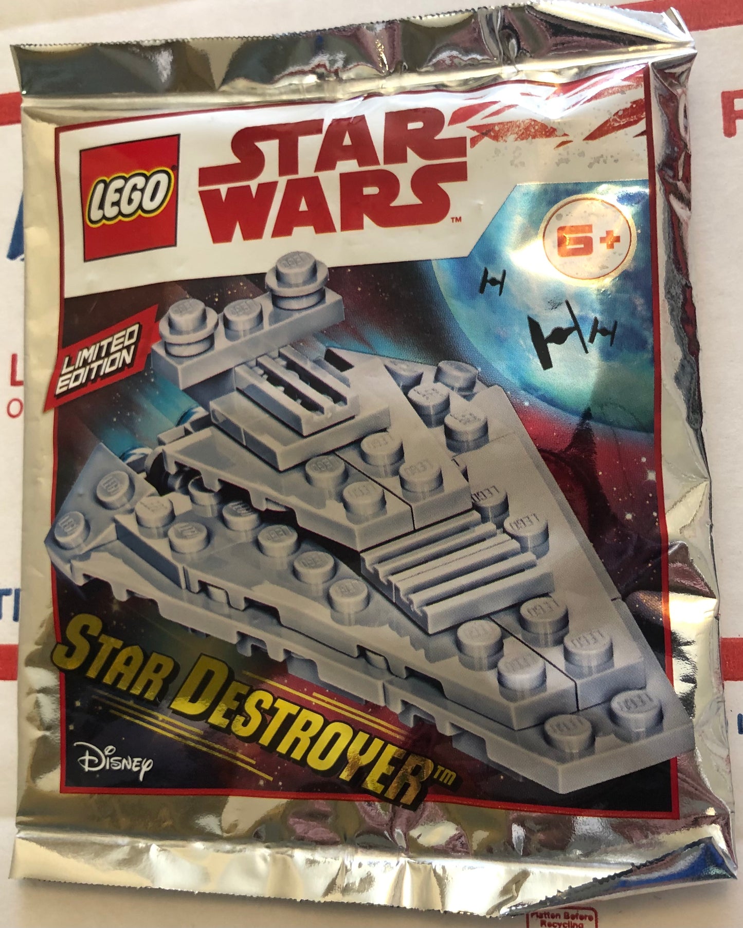 LEGO Star Wars Limited Edition Star Destroyer Foil Pack Bag Build Set 911842