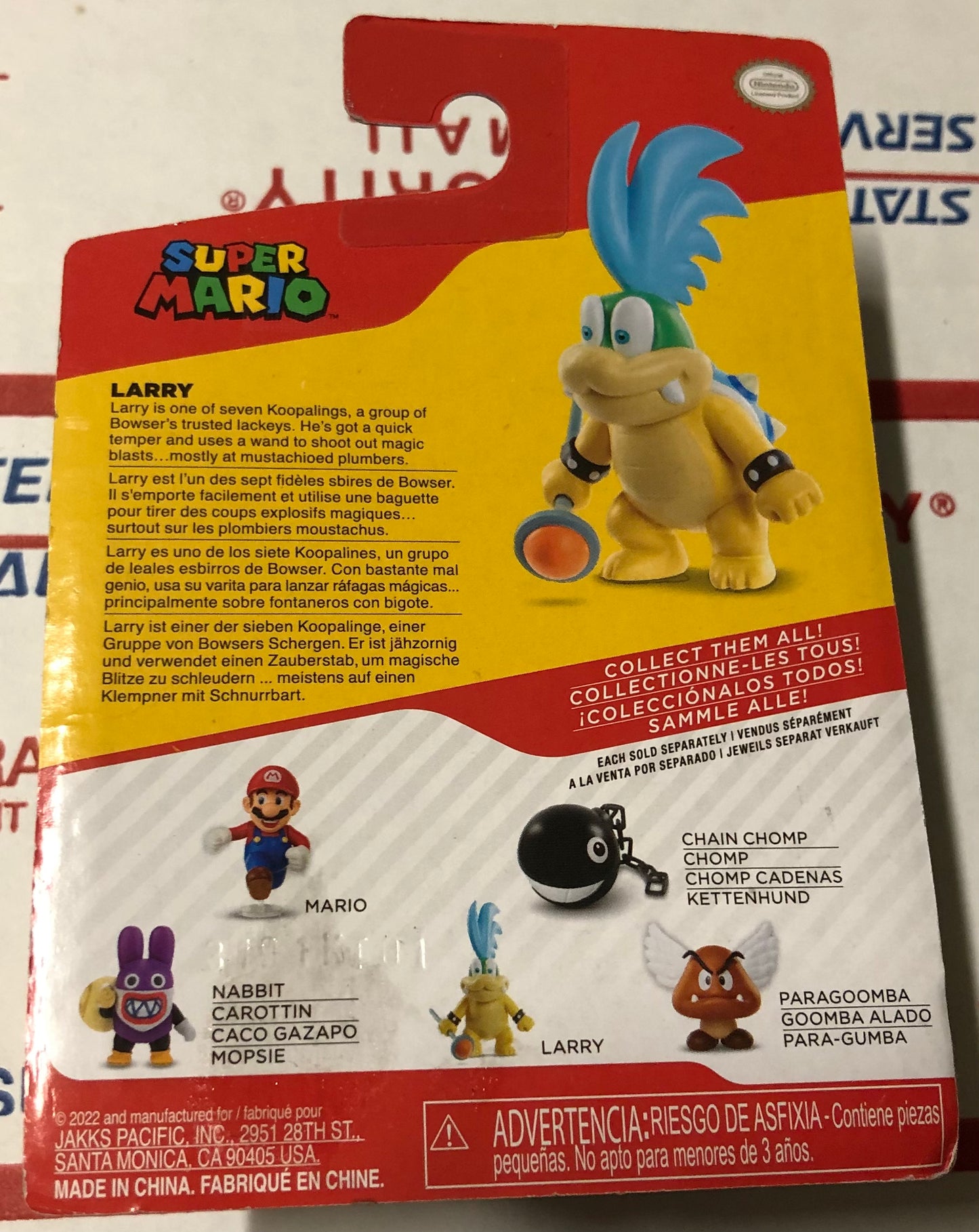 Jakks Super Mario Larry Koopa Koopaling 2.5” Inch Articulated Figure