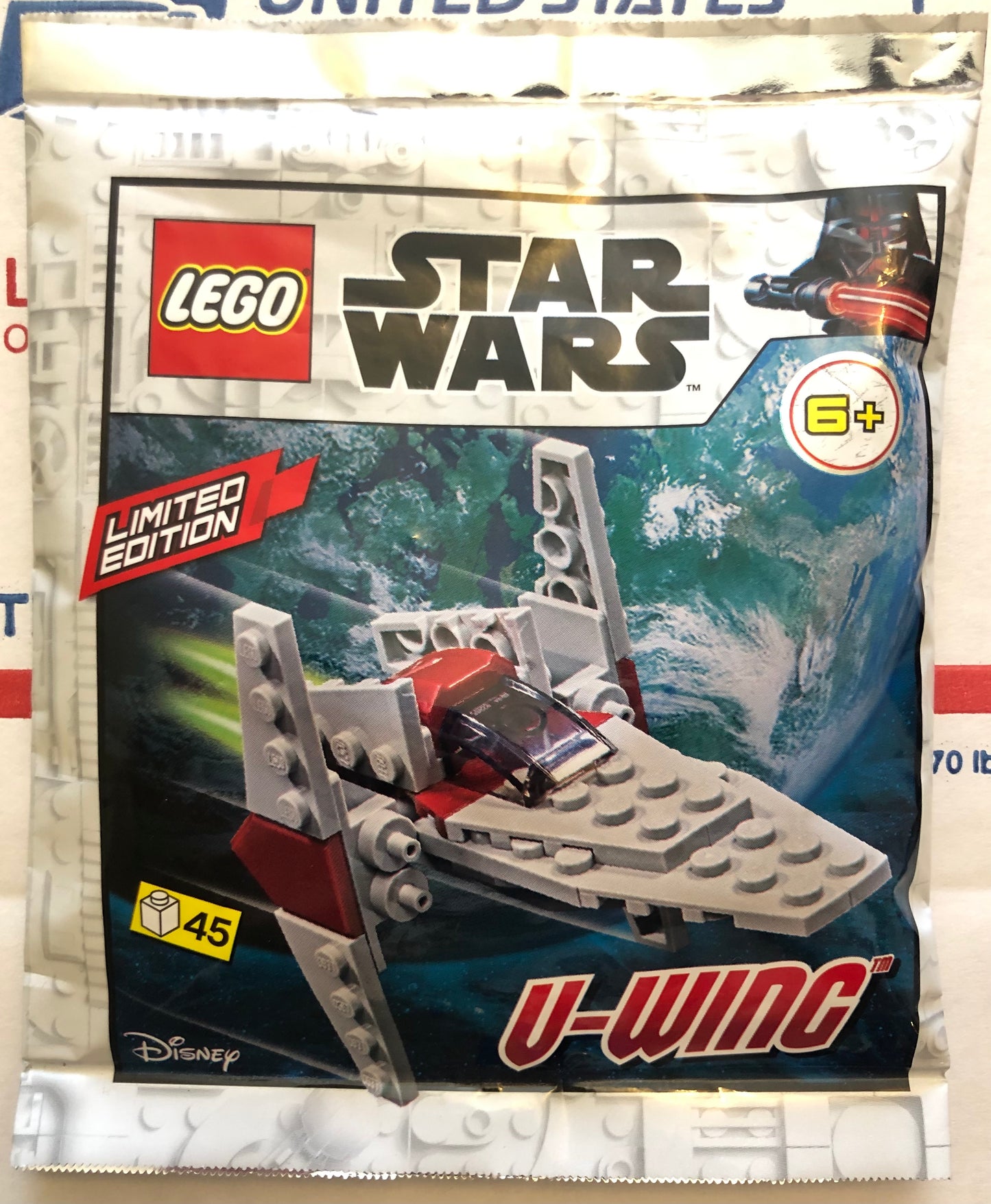 LEGO Star Wars Limited Edition V-Wing Foil Pack Bag Build Set 912170