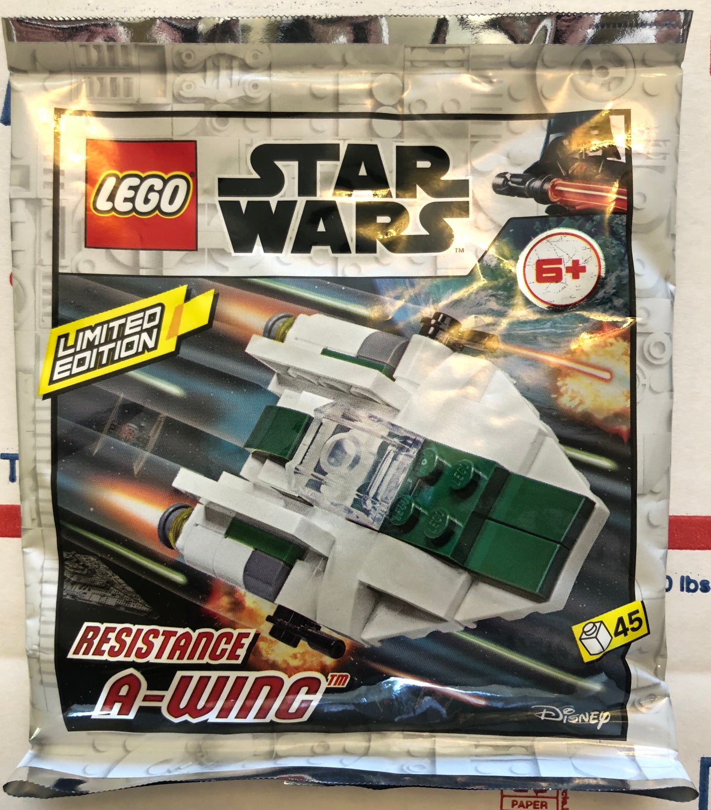 LEGO Star Wars Limited Edition Resistance A-Wing Foil Pack Bag Build Set 912177