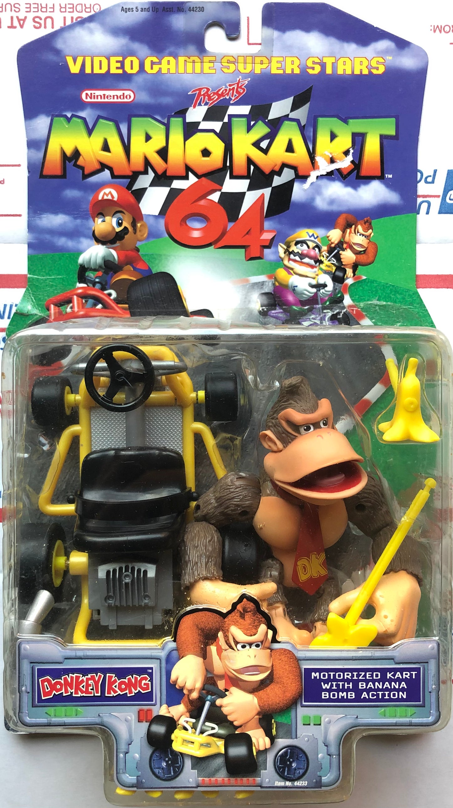 Mario Kart 64 ToyBiz Donkey Kong With Bananas C Condition