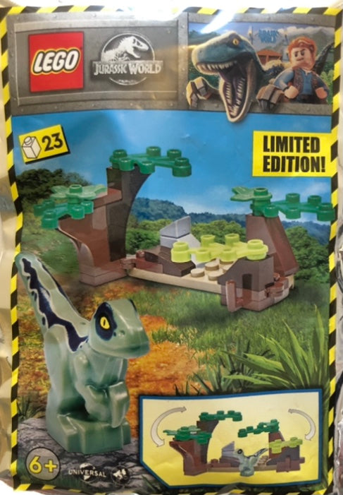 LEGO Jurassic World Raptor in Hiding Limited Edition Foil Pack Bag Set 122217