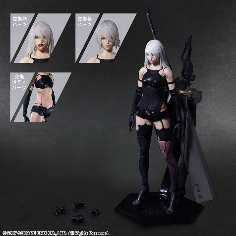 Play Arts Kai NieR: Automata Delux [YoRHa Model A No. 2 DX Ver] and Replicant Kaine V1 Figure B Condition BUNDLE/LOT