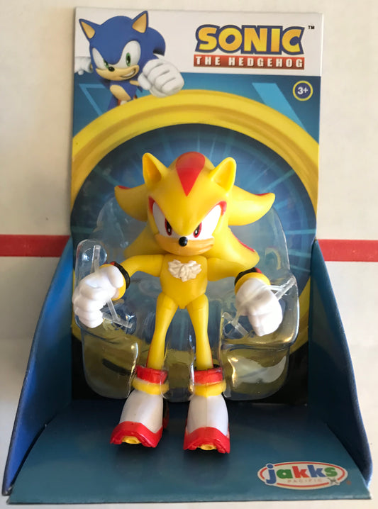 Jakks Sonic 2.5" Inch Super Shadow Articulated Figure Wave 3 Checklane