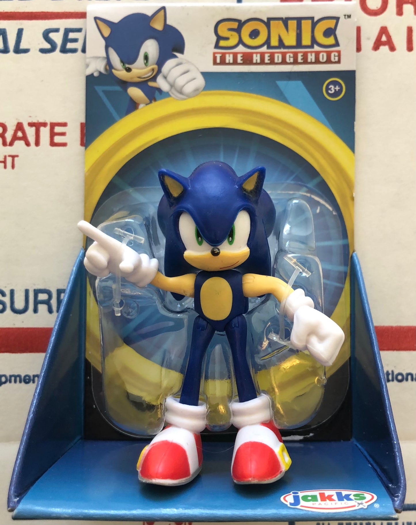 Jakks Sonic 2.5" Inch Sonic Articulated Figure Wave 4 Checklane (Damaged)