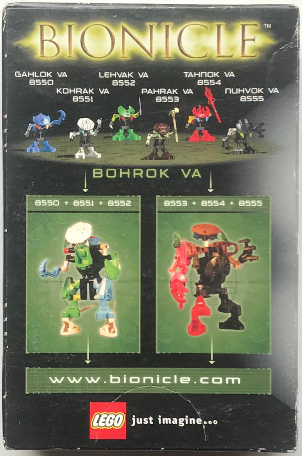 LEGO Bionicle Bohrok Va 8555 Nuhvok Va 2002