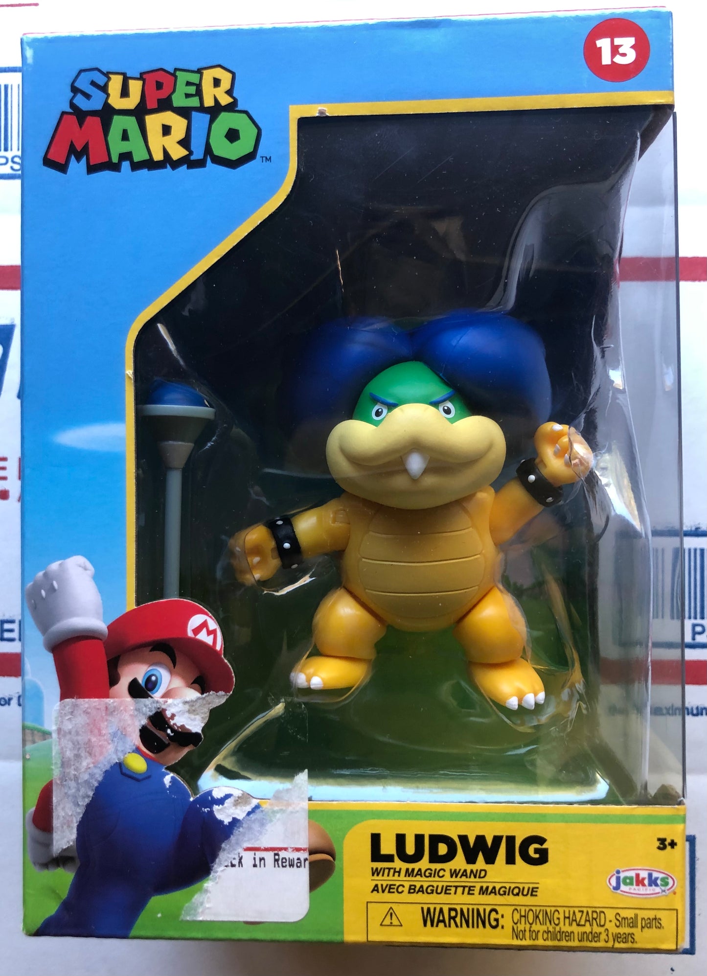 Jakks Super Mario Ludwig Koopa Koopaling 4" Inch Articulated Figure