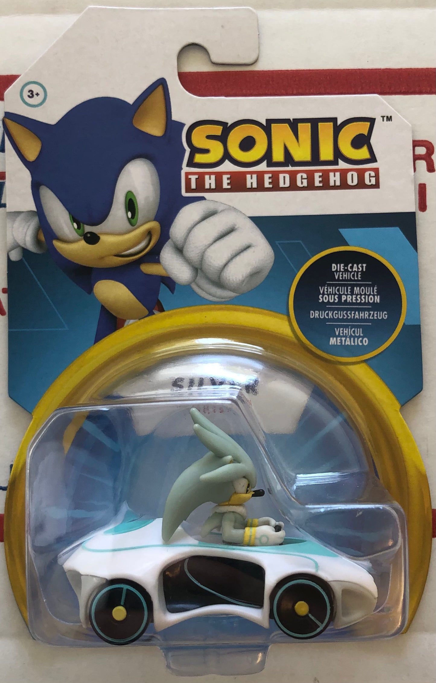 Jakks Sonic Team Racers Mini Silver the Hedgehog Toy