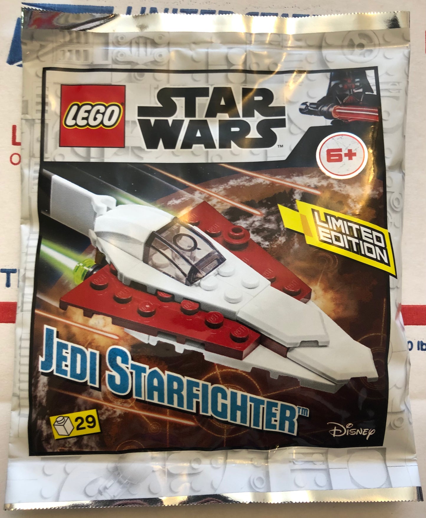 LEGO Star Wars Limited Edition Jedi Star Fighter Foil Pack Bag Build Set 912172