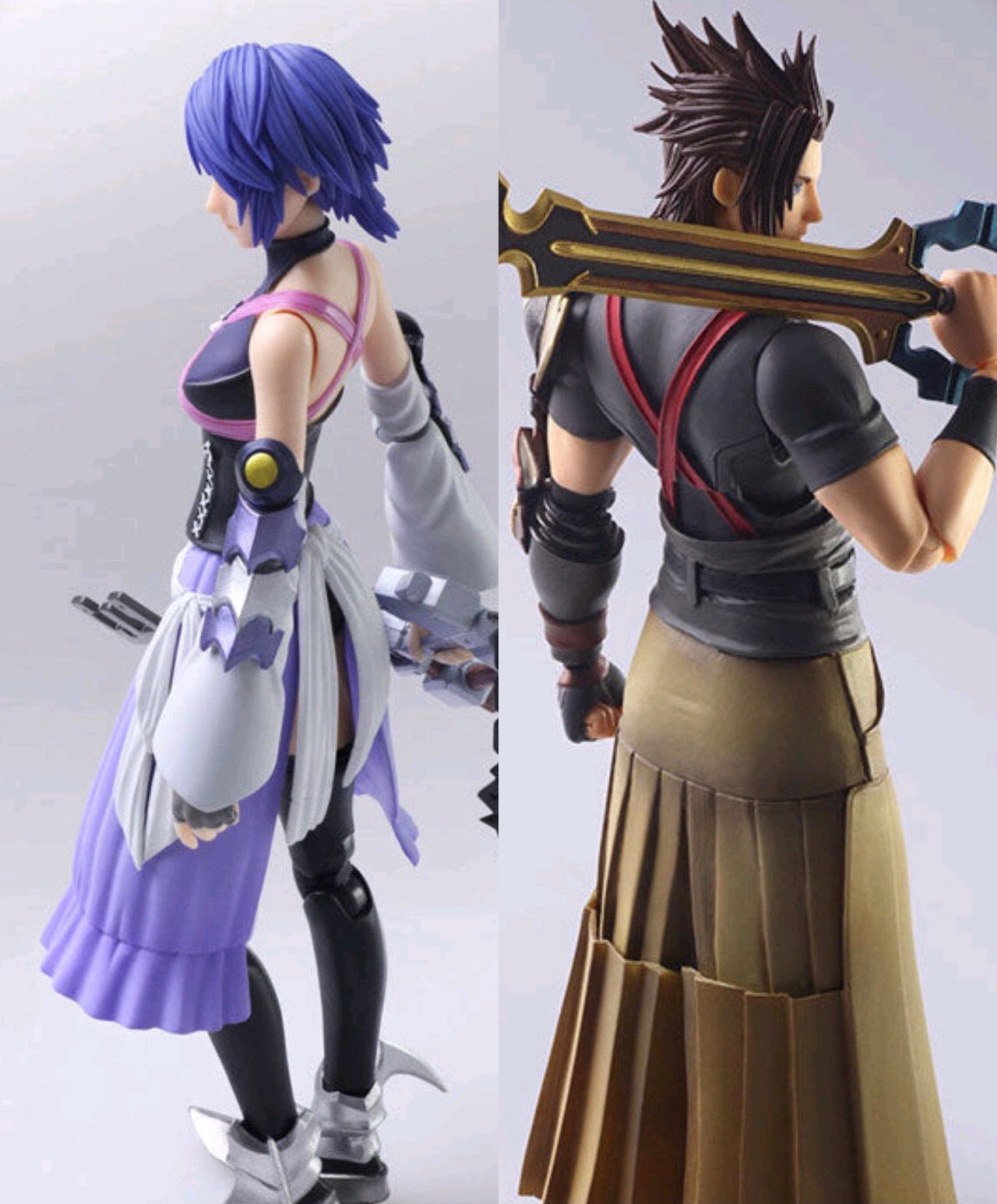 Bring Arts BUNDLE/LOT Aqua and Terra Kingdom Hearts III (3) Action Figure Set