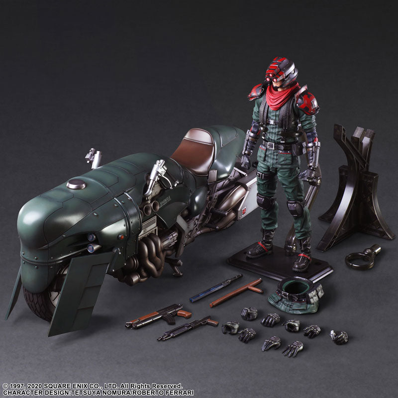 Play Arts Kai Final Fantasy VII Remake Elite Motorcycle Security Officer Set (Pre-Order)