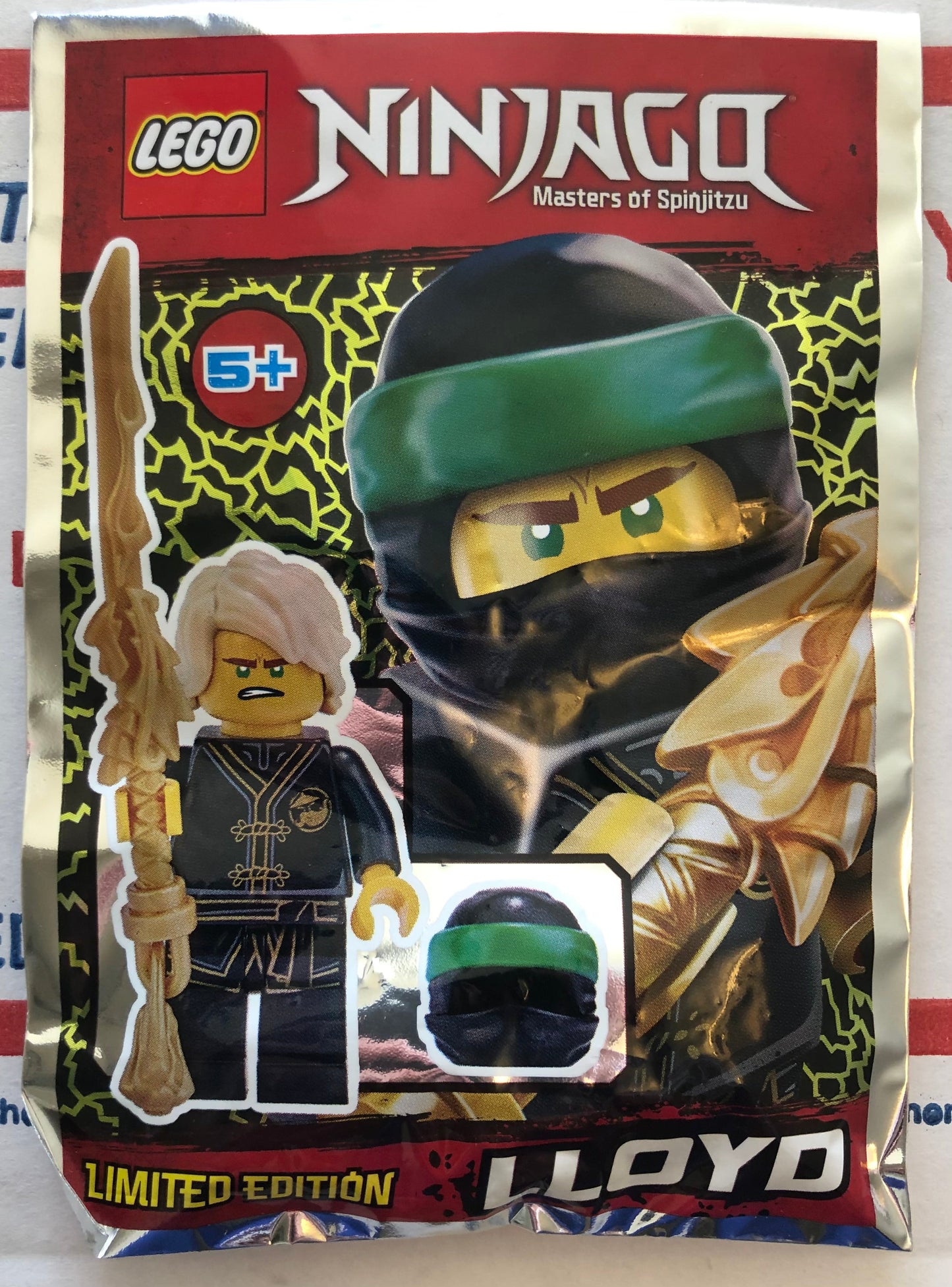 LEGO Ninjago Limited Edition Lloyd Minifigure Foil Pack Bag 891834