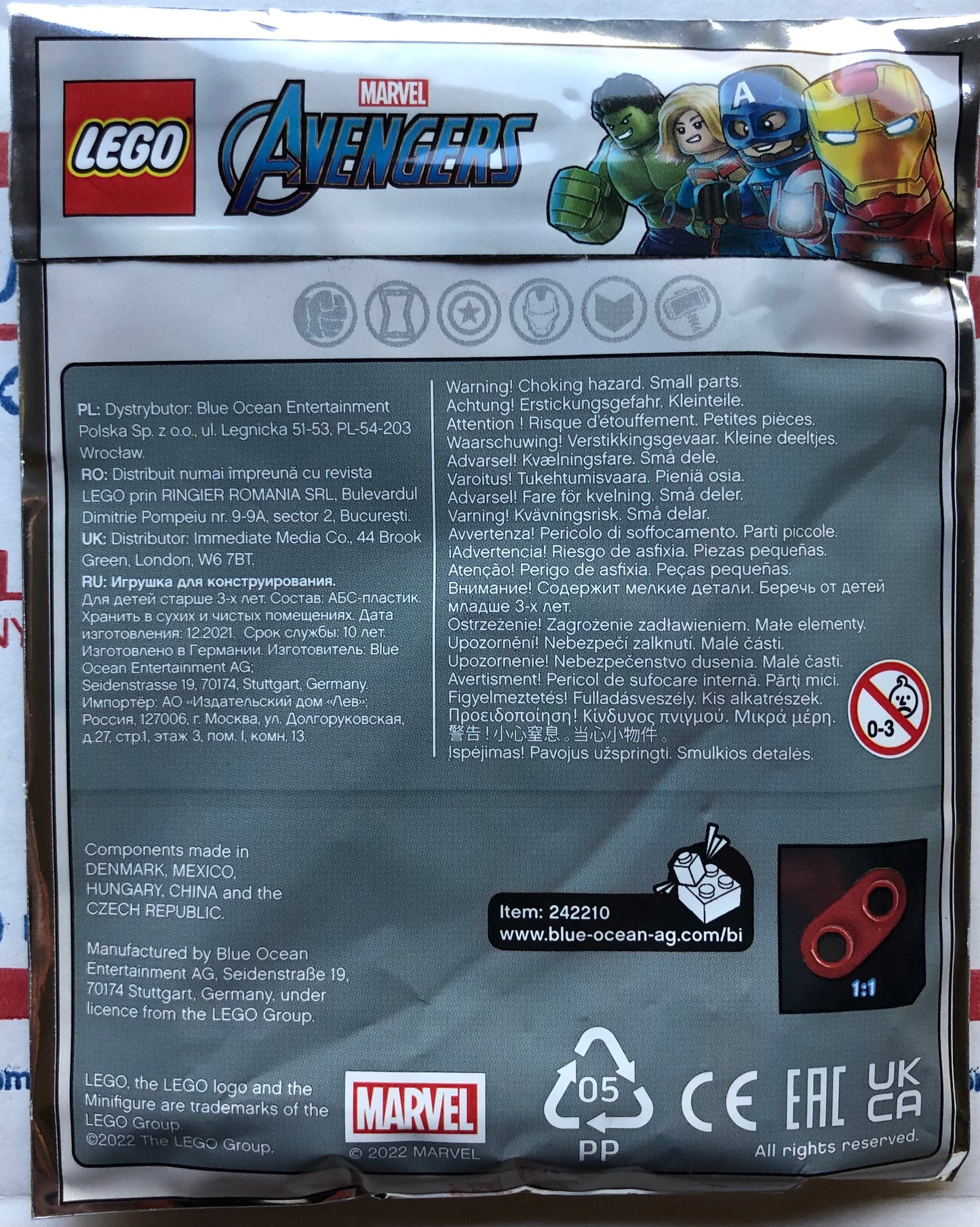 LEGO Iron Man Minifigure Foil Pack Bag Set 242210