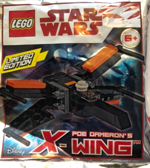 LEGO Star Wars Limited Edition Poe Dameron's X-Wing Foil Pack Bag Build Set 911841