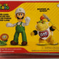 Jakks Super Mario Bowser Jr. Bowsy and Fire Luigi 2-Pack 4" Inch Articulated Figure