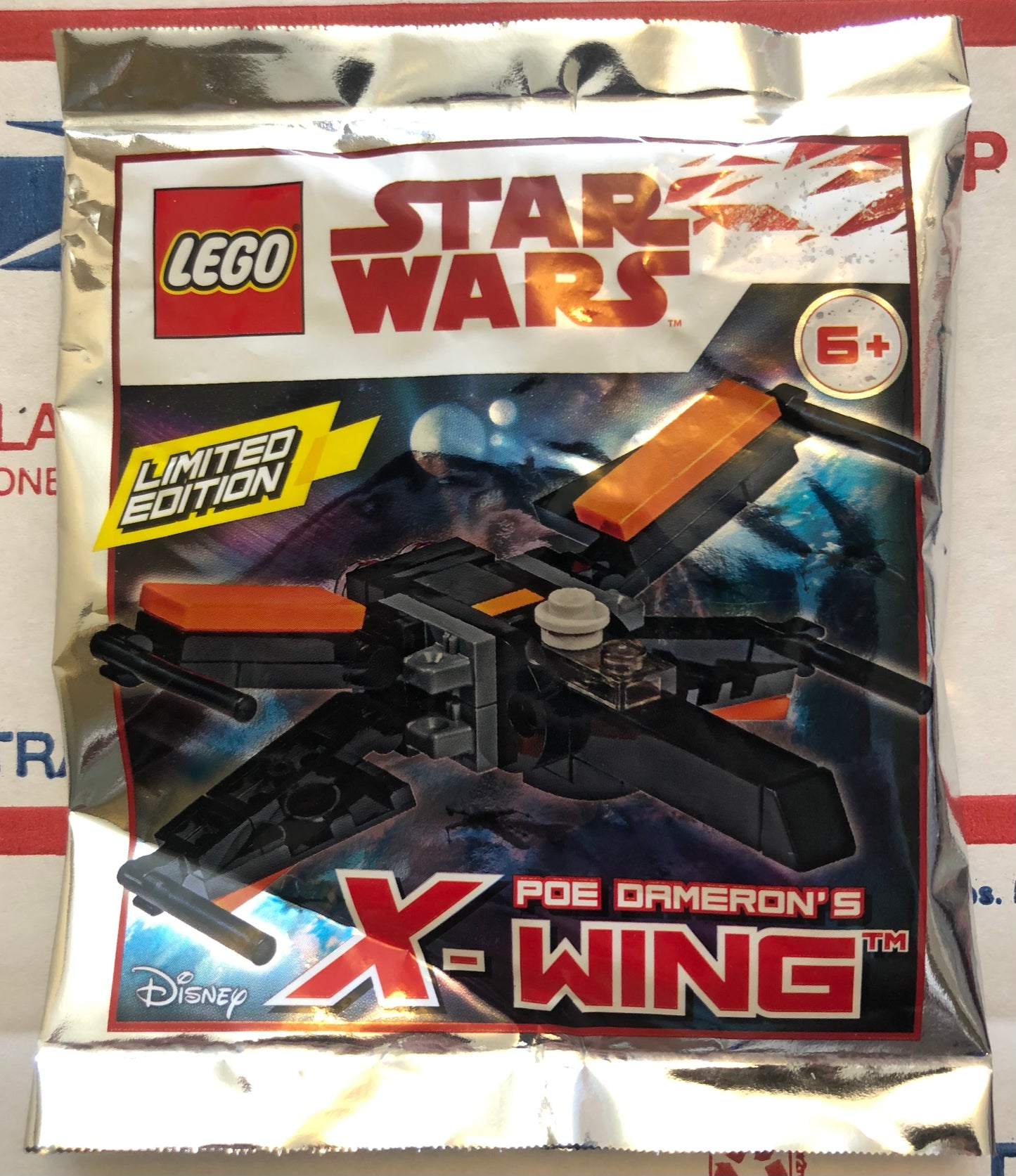 LEGO Star Wars Limited Edition Poe Dameron's X-Wing Foil Pack Bag Build Set 911841