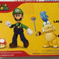 Jakks Super Mario Larry Koopa Koopaling and Luigi 2-Pack 4" Inch Articulated Figure