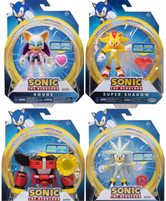 Jakks Sonic 4" Inch Articulated Sonic Figures Villains BUNDLE/LOT