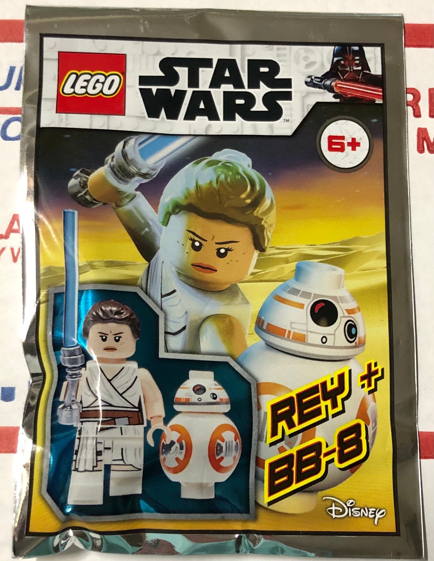LEGO Star Wars Rey Skywalker and BB-8 Droid Minifigure Foil Pack Bag 912173