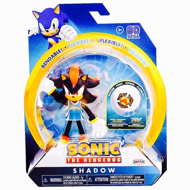 Jakks Sonic The Hedgehog 4" Bendable Figure Wave 3 Sports Shadow with Ball